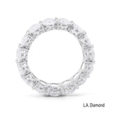 Platinum Oval Cut Diamond Eternity Band (7.65 ct)